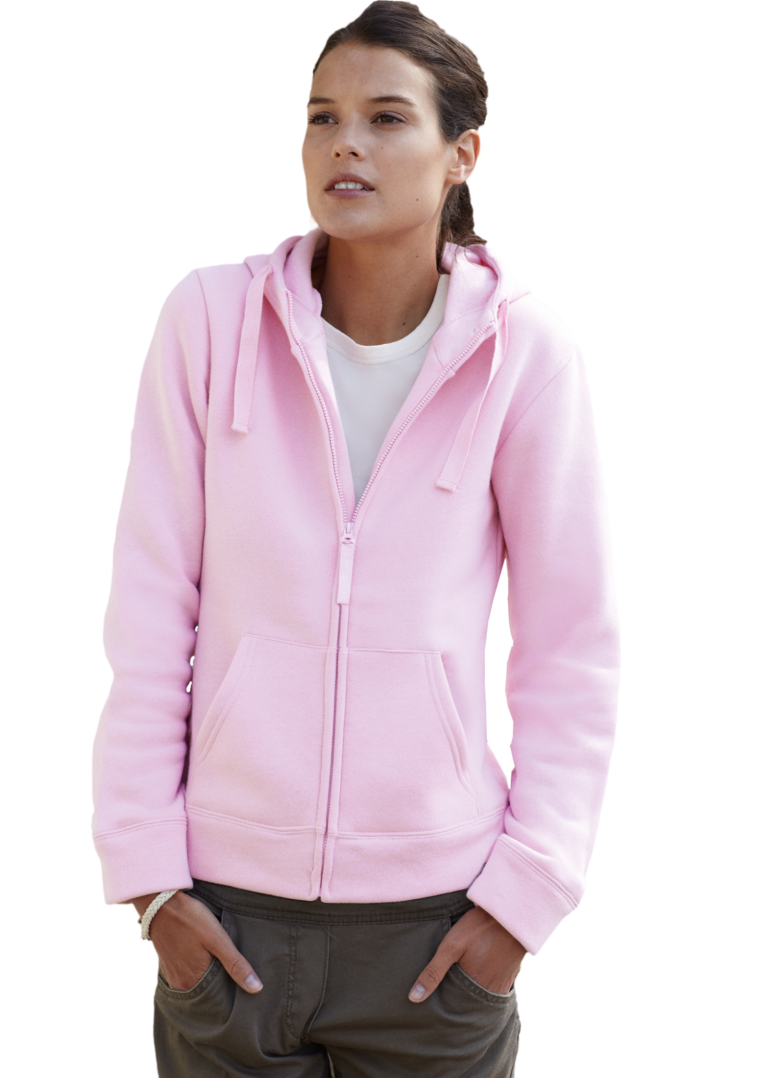 Fruit of the Loom Lady Fit Hooded Jacket