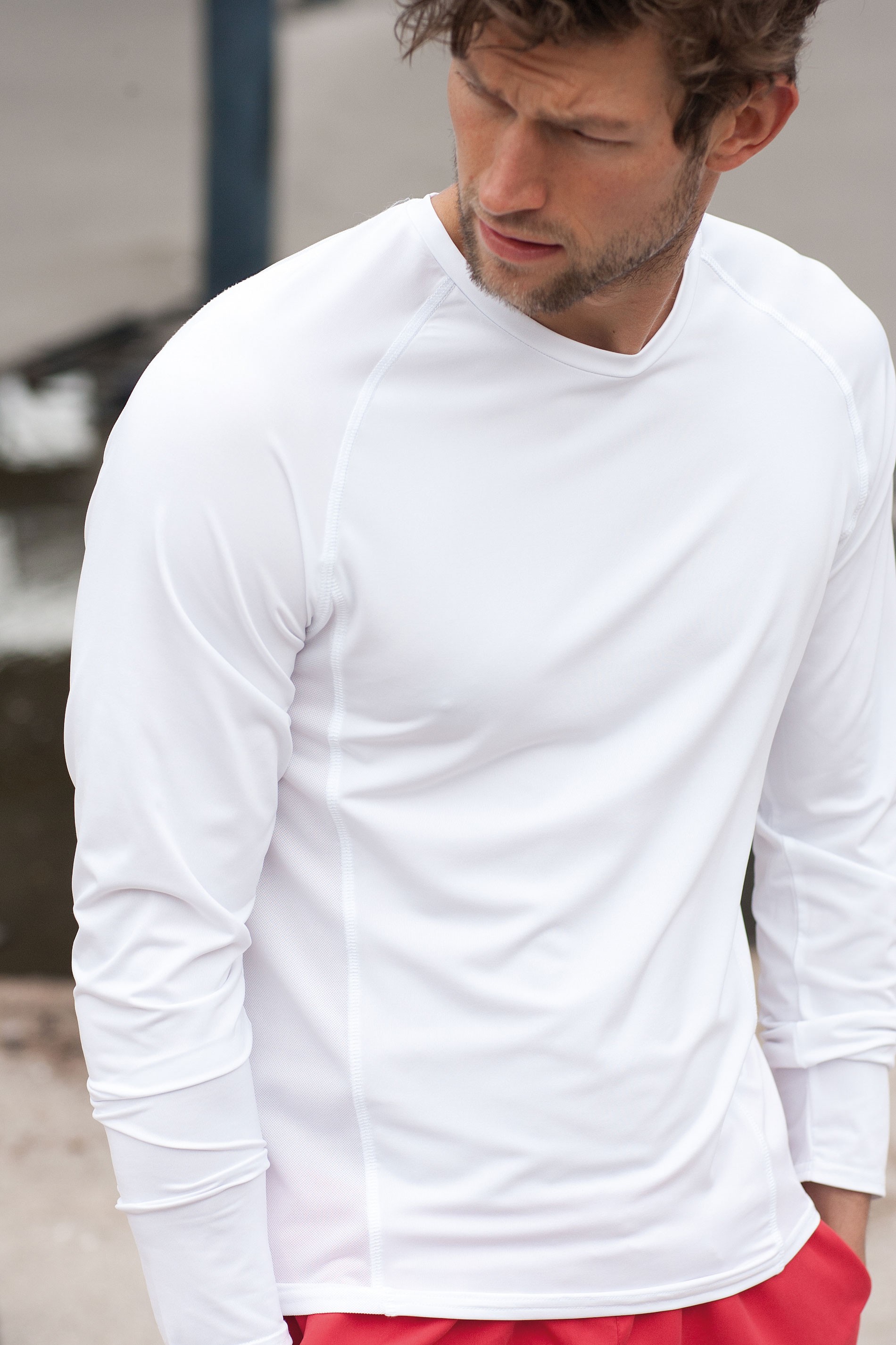 Kariban T-shirt met lange mouwen in dubbele 
